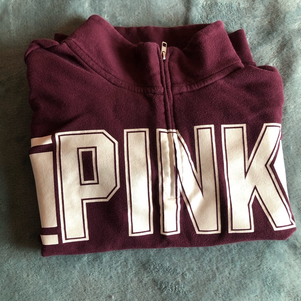 VS PINK 1/4 Zip Sweatshirt S